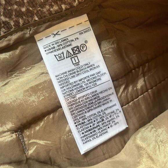 Snakeskin Print Shorts‎ High Waist Tailored Neutral Tan Brown Casual Chic - Picture 5 of 7